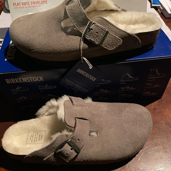 Birkenstock Shoes - Birkenstock Boston fur stone assorted new